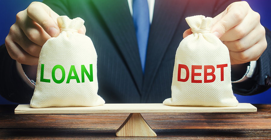 loans and debt on a balance