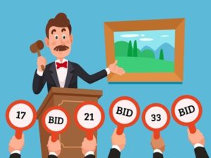 selling at an auction