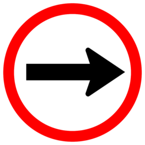 straight street sign
