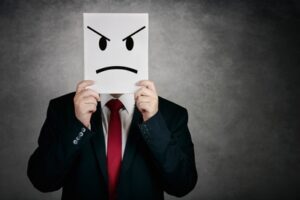 Angry Face Businessman